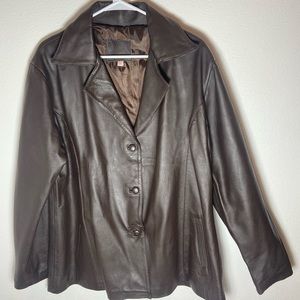 Women’s Dark Brown Leather Jacket